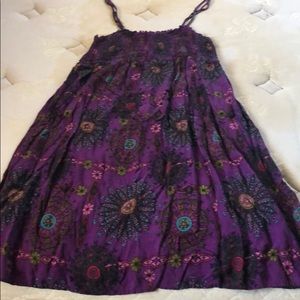 Purple dress with flower